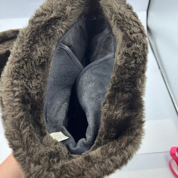 Vintage Faux Fur Hats Fedora Bucket Lined Men's Small Medium USA Made Band - Picture 6 of 12